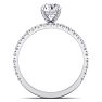 2 Carat Round Shape Diamond Bridal Set In Platinum Image-2