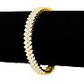 13 Carat Three Row Diamond Mens Tennis Bracelet In 14 Karat Yellow Gold, 8 Inches Image-6