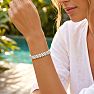 12 Carat Three Row Diamond Tennis Bracelet In 14 Karat White Gold. Fiery Fabulous Diamonds In A True Statement Bracelet! Image-7