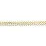 12 Carat Three Row Diamond Tennis Bracelet In 14 Karat Yellow Gold Image-2