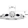 1 1/4 Carat Round and Marquise Vintage Diamond and Sapphire Engagement Ring In 14 Karat White Gold Image-5
