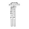 2 1/2 Carat Emerald Cut Halo Diamond Bridal Set In 14 Karat White Gold Image-4