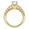 2 Carat Emerald Cut Diamond Bridal Set In 14 Karat Yellow Gold Image-3