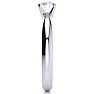 Round Engagement Rings, 3/4 Carat Round Shape Diamond Solitaire Ring Crafted In 14K White Gold Image-3