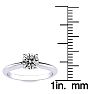 Round Engagement Rings, 3/4 Carat Round Shape Diamond Solitaire Ring Crafted In 14K White Gold Image-4