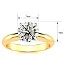 1 1/2 Carat Diamond Solitaire Engagement Ring In 14K Yellow Gold Image-4