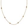 14 Karat Yellow Gold 1/2 Carat Diamonds By The Yard Necklace, 16-18 Inches Image-4