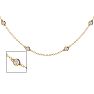 14 Karat Yellow Gold 1 Carat Diamonds By The Yard Necklace, 16-18 Inches Image-1
