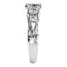 2 Carat Vintage Diamond Engagement Ring In 14 Karat White Gold Image-4