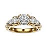 2 Carat Vintage Diamond Engagement Ring In 14 Karat Yellow Gold Image-1