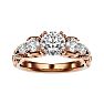 2 Carat Vintage Diamond Engagement Ring In 14 Karat Rose Gold Image-1