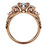 2 Carat Vintage Diamond Engagement Ring In 14 Karat Rose Gold Image-3