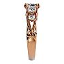 2 Carat Vintage Diamond Engagement Ring In 14 Karat Rose Gold Image-4