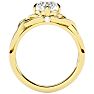1 Carat Celtic Love Knot Diamond Engagement Ring In 14 Karat Yellow Gold Image-3