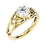 1 1/2 Carat Celtic Love Knot Diamond Engagement Ring In 14 Karat Yellow Gold Image-2
