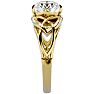 1 1/2 Carat Celtic Love Knot Diamond Engagement Ring In 14 Karat Yellow Gold Image-4