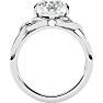 2 Carat Celtic Love Knot Diamond Engagement Ring In 14 Karat White Gold Image-3
