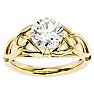 2 Carat Celtic Love Knot Diamond Engagement Ring In 14 Karat Yellow Gold Image-1