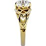 2 Carat Celtic Love Knot Diamond Engagement Ring In 14 Karat Yellow Gold Image-4