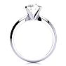 3 Carat Cushion Diamond Solitaire Engagement Ring In 14K White Gold Image-2