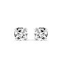 1 Carat Moissanite Screw Back Stud Earrings In 14K White Gold.  Fiery Amazing E-F Color, VVS Clarity Moissanite!  Very Popular! Image-2