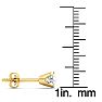 Nearly 1 Carat Colorless Diamond Stud Earrings In 14 Karat Yellow Gold.  Tens Of Thousands Sold To Happy Customers! Image-4