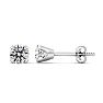 1/2 Carat Stud Earrings In 14 Karat White Gold Image-1