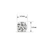 2 Carat Moissanite Stud Earrings Set In 14 Karat White Gold, Screwbacks. Extra White G-H Color. Very Fiery Amazing VS1-VS2 Clarity! Image-5