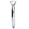1 Carat Colorless Diamond Round Engagement Rings In Platinum Image-3
