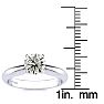 1 Carat Colorless Diamond Round Engagement Rings In Platinum Image-4