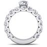 6 Carat Round Shape Diamond Bridal Set In Platinum. Gorgeous, Classic, Important Bridal Set Of A Lifetime! Image-3