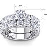 6 Carat Round Shape Diamond Bridal Set In Platinum. Gorgeous, Classic, Important Bridal Set Of A Lifetime! Image-5