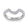 1/2 Carat Matching Diamond Band In 14K White Gold Image-1