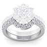 1/2 Carat Matching Diamond Band In 14K White Gold Image-2