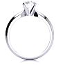 Moissanite Engagement Ring; 1 Carat Moissanite Solitaire Engagement Ring In Solid Platinum. First Time Ever Offered!!! Image-2