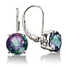 5 Carat Mystic Quartz Drop Earrings in Sterling Silver Image-1