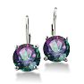 5 Carat Mystic Quartz Drop Earrings in Sterling Silver Image-2