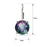 5 Carat Mystic Quartz Drop Earrings in Sterling Silver Image-5