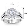 1 1/2 Carat Double Halo Diamond Engagement Ring In 14 Karat White Gold Image-5
