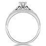 0.08 Carat Diamond Bridal Set In Sterling Silver Image-4