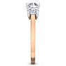 Incredible 2.15 Carat Three Colorless Diamond Ring in 14K Rose Gold.  Spectacular Deal! Image-4
