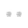 10 Point Diamond Stud Earrings In Sterling Silver. So Cute And Fiery Image-2