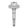 2 3/4 Carat Halo Diamond Engagement Ring In 14 Karat White Gold Image-4
