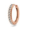 1/10 Carat Diamond Single Mens Hoop Earring In 14 Karat Rose Gold Image-1