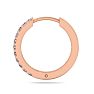 1/10 Carat Diamond Single Mens Hoop Earring In 14 Karat Rose Gold Image-2
