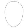 Graduated 5 Carat Diamond Tennis Necklace In 14 Karat White Gold, 17 Inches Image-2