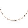 10 Carat Diamond Tennis Necklace In 14 Karat Rose Gold, 17 Inches Image-1