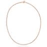 10 Carat Diamond Tennis Necklace In 14 Karat Rose Gold, 17 Inches Image-2