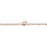 10 Carat Diamond Tennis Necklace In 14 Karat Rose Gold, 17 Inches Image-3