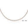 10 Carat Diamond Tennis Necklace In 14 Karat Rose Gold, 17 Inches Image-4